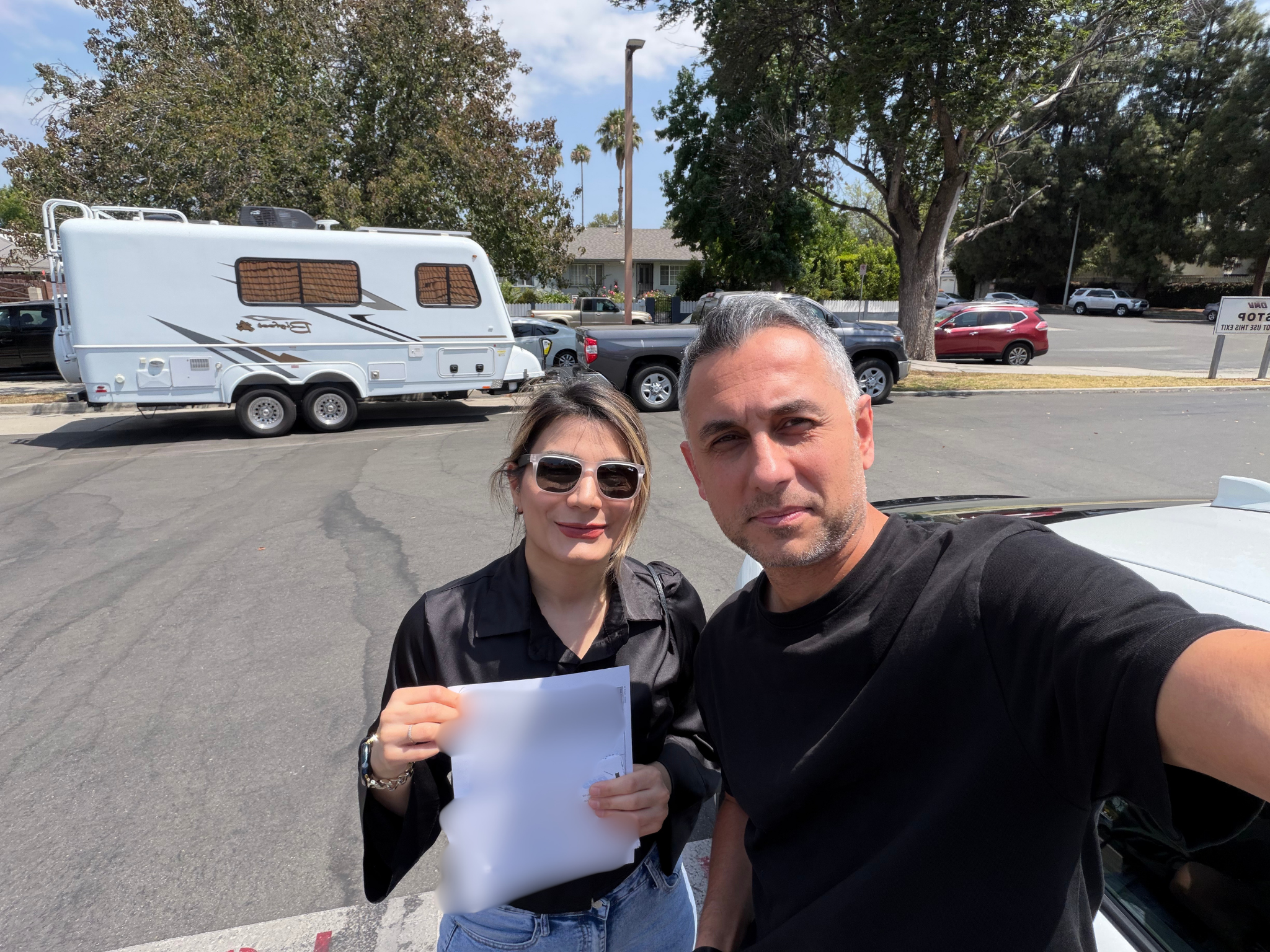 A ProLane student and their instructor after a completed driving lesson